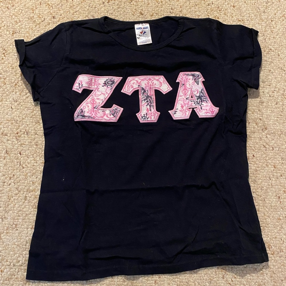 ZTA Stitched Letters T-Shirt